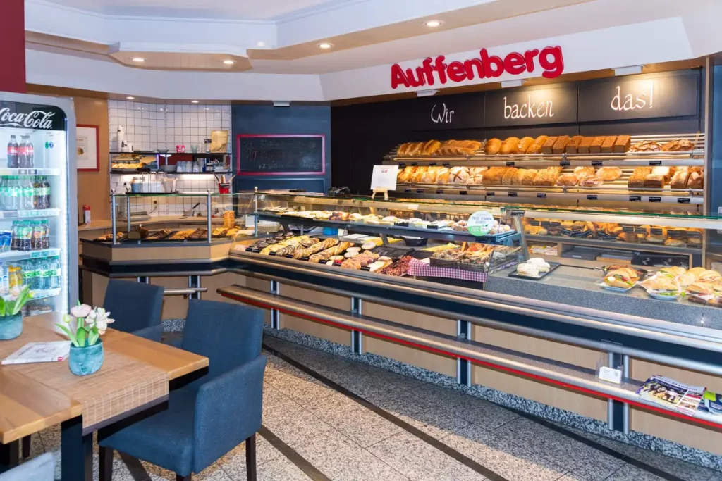 Ansicht der Theke von der Bäckerei und Konditorei Auffenberg Vinckestraße, Castrop-Rauxel